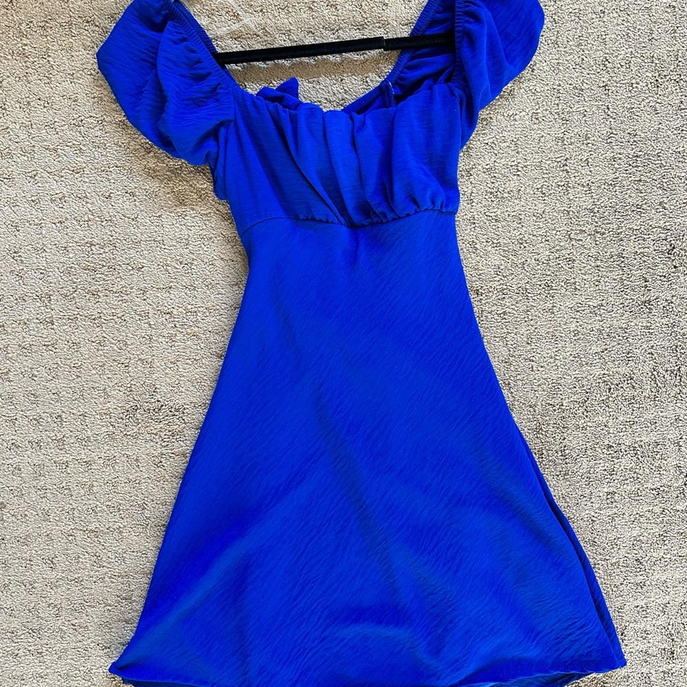 Altar’d state royal blue mini dress